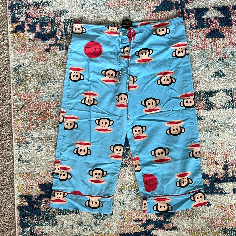 Vintage PAUL FRANK Julius the Monkey pajama bottoms